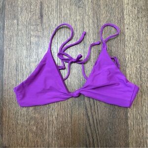 Skatie “Harper” Bikini Top | Purple | Size S | Adjustable Straps